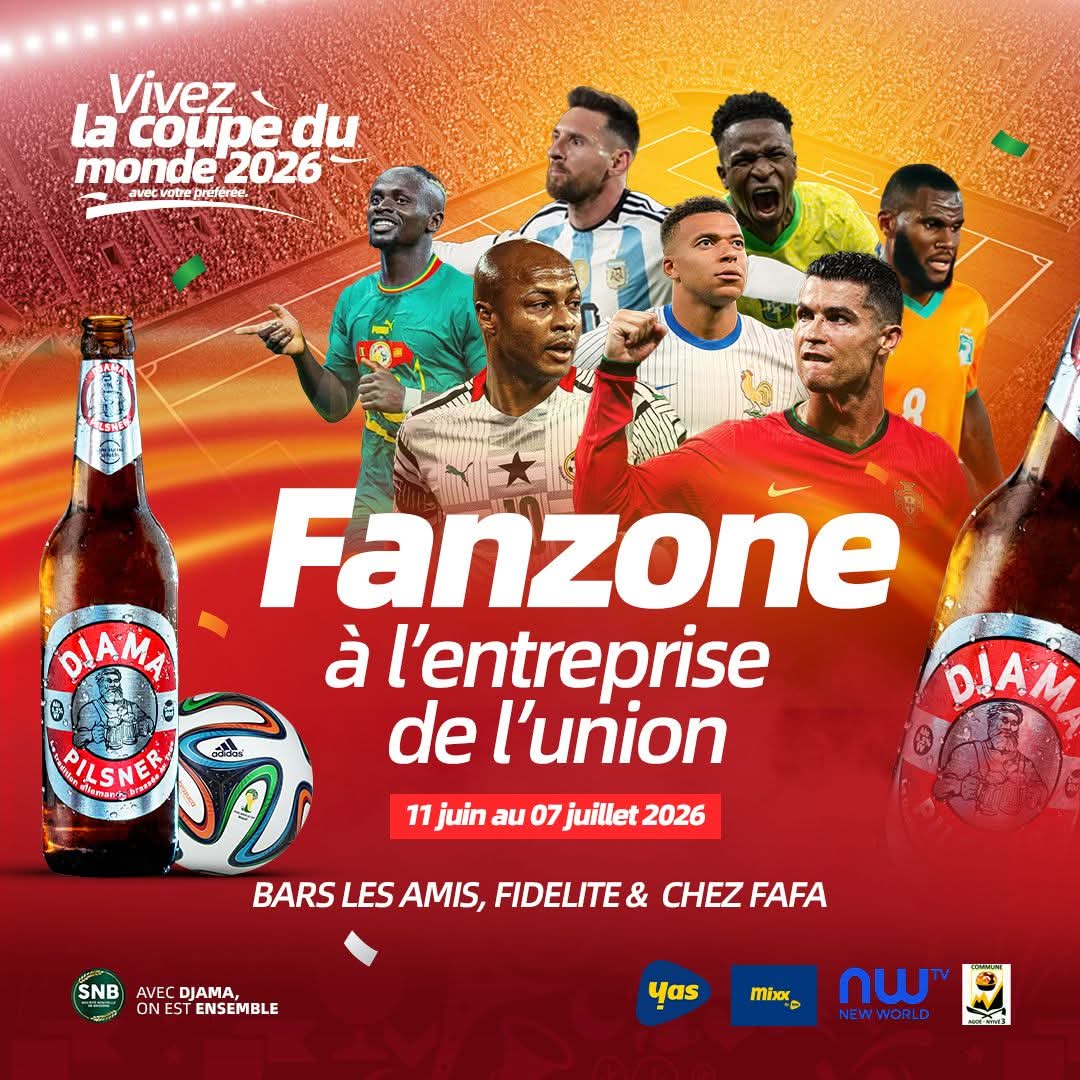 La SNB ouvre ses Fan Zones à Lomé pour la Coupe du Monde 2026